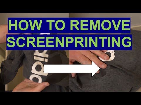 HOW TO REMOVE SCREENPRINTING FROM ANY SHIRT, PANT, OR BAG