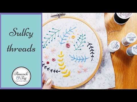 Sulky threads for embroidery and cross stitch