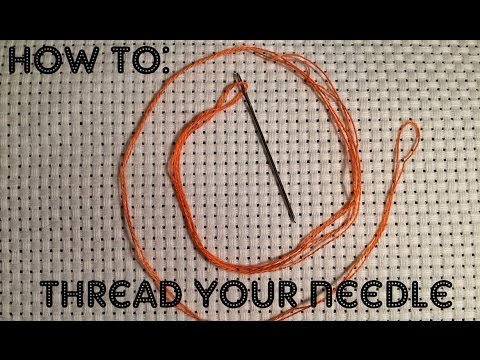 How to: THREAD YOUR CROSS STITCH NEEDLE