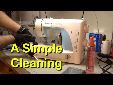 How to clean and adjust a Singer Simple Sewing Machine that is really dirty
