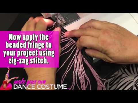How to make non-stretch trim, stretch! (Beaded Fringe Sewing Tutorial)