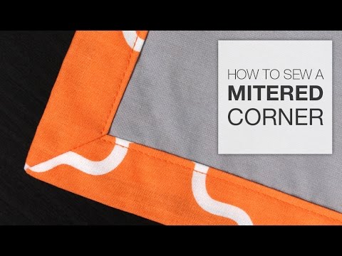 How to Sew a Mitered Corner