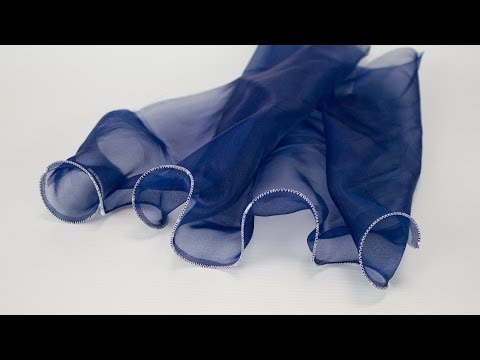 How to Sew a Curly Hem With Fishing Line