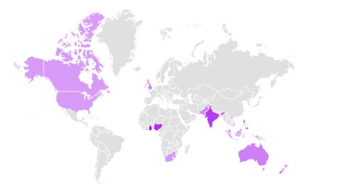 Crepe fabric, interest by region